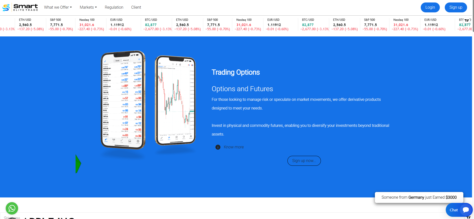 Smart Elite Trade website captured during the investigation