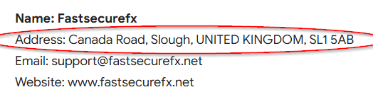 Evidence screenshot supplied with the investigation.